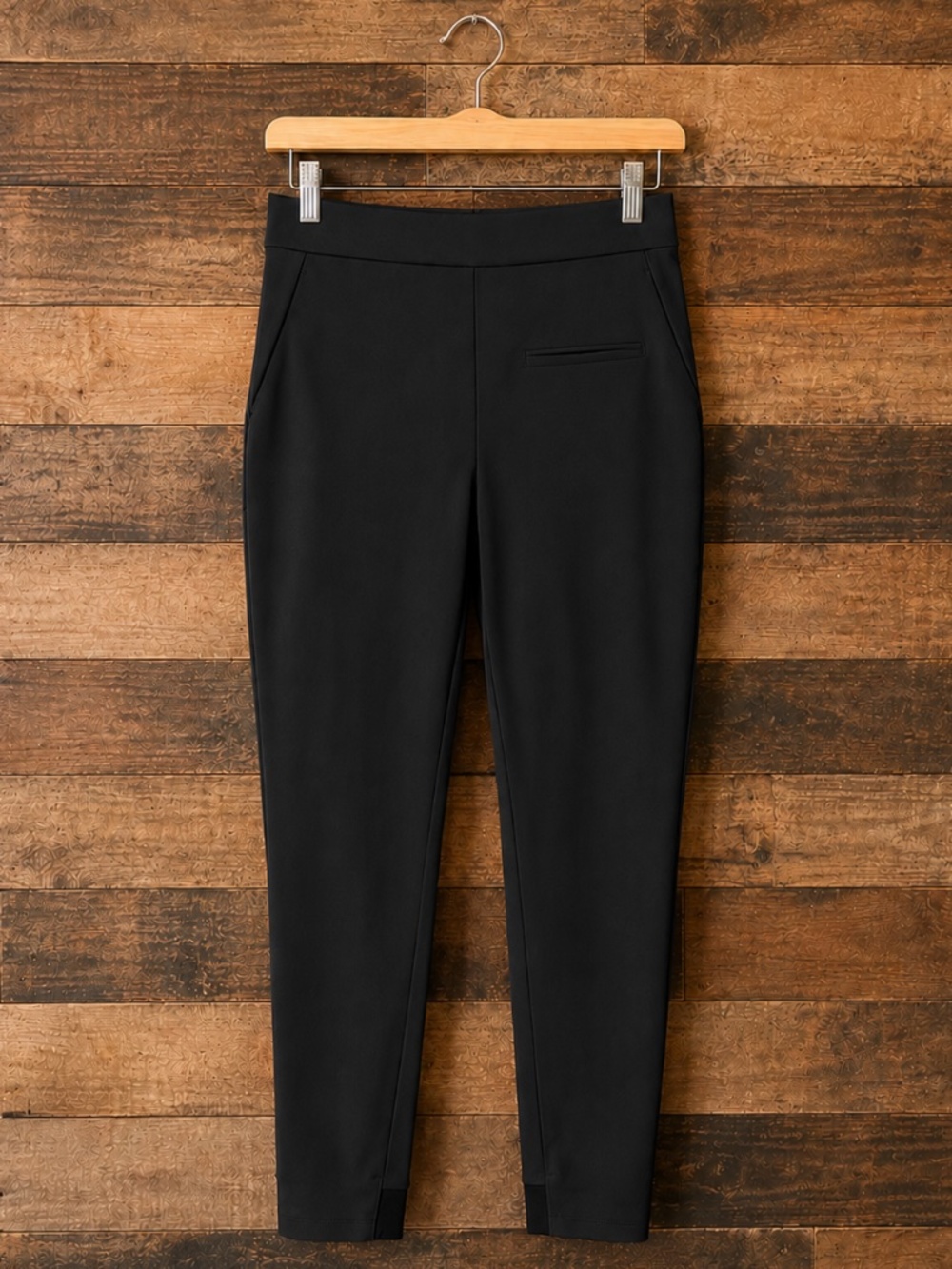 Ministry of Supply Women's Kinetic Pants Size 4 Black Stretch Travel Office EUC